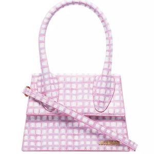 Jacquemus Grand Chiquito bag in Pink Checkered